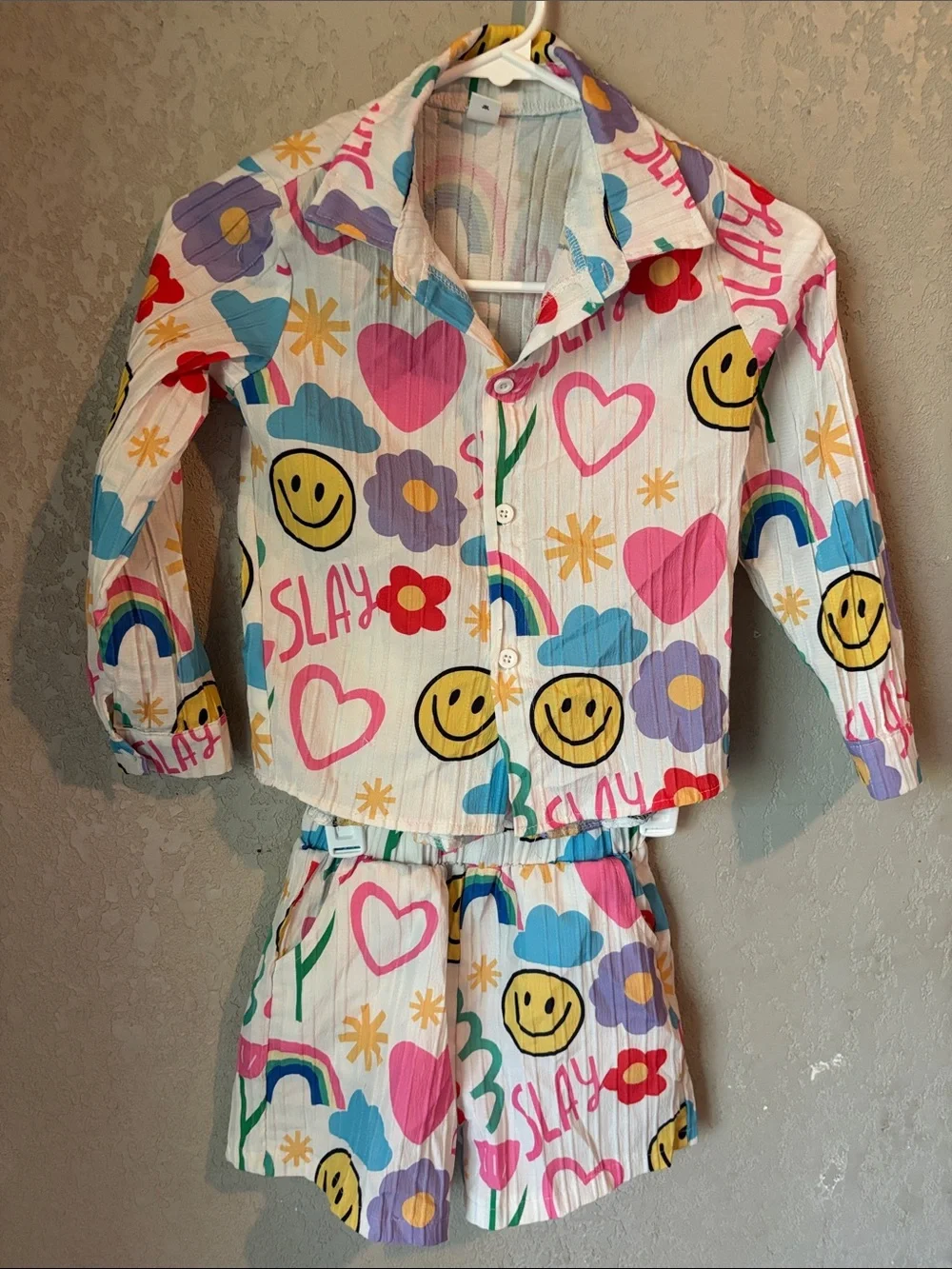 Kids Multicolor Smiley Face & Hearts  Set
